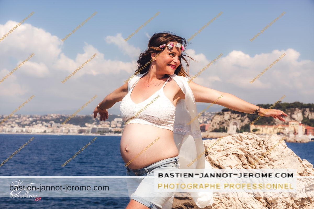 photographe de grossesse sur antibes bastien jannot jerome